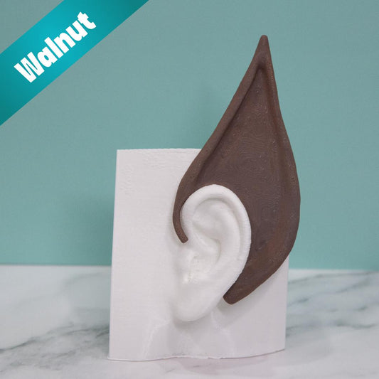 Wood-Fiber Elf Ear Cuffs: Lightweight Fantasy Cosplay - No Piercing