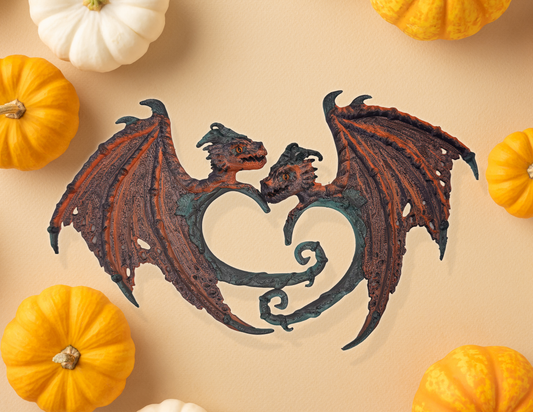 Pumpkin Dragon Earcuffs