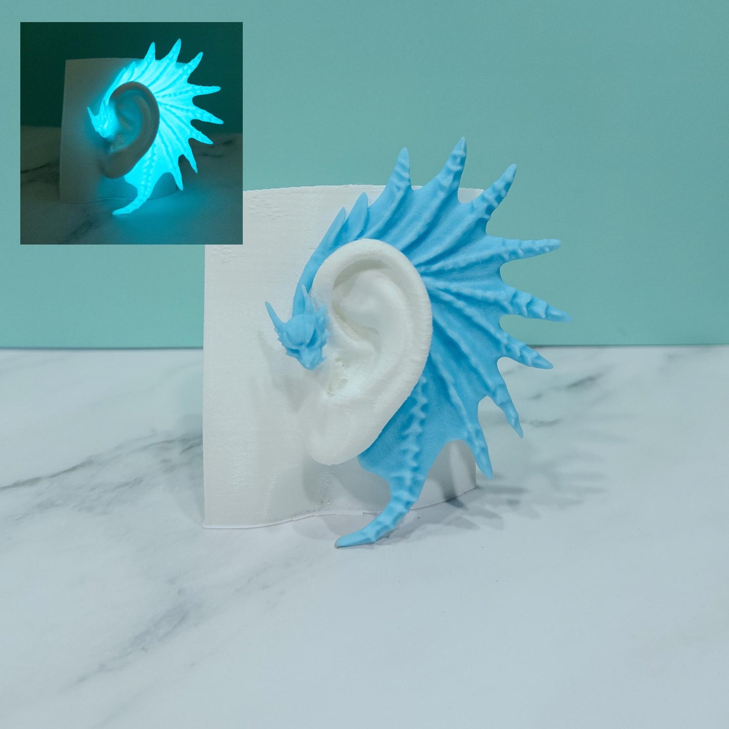 Dragon Ear Cuffs (Set of 2): Fantasy Cosplay Jewelry, No Piercing