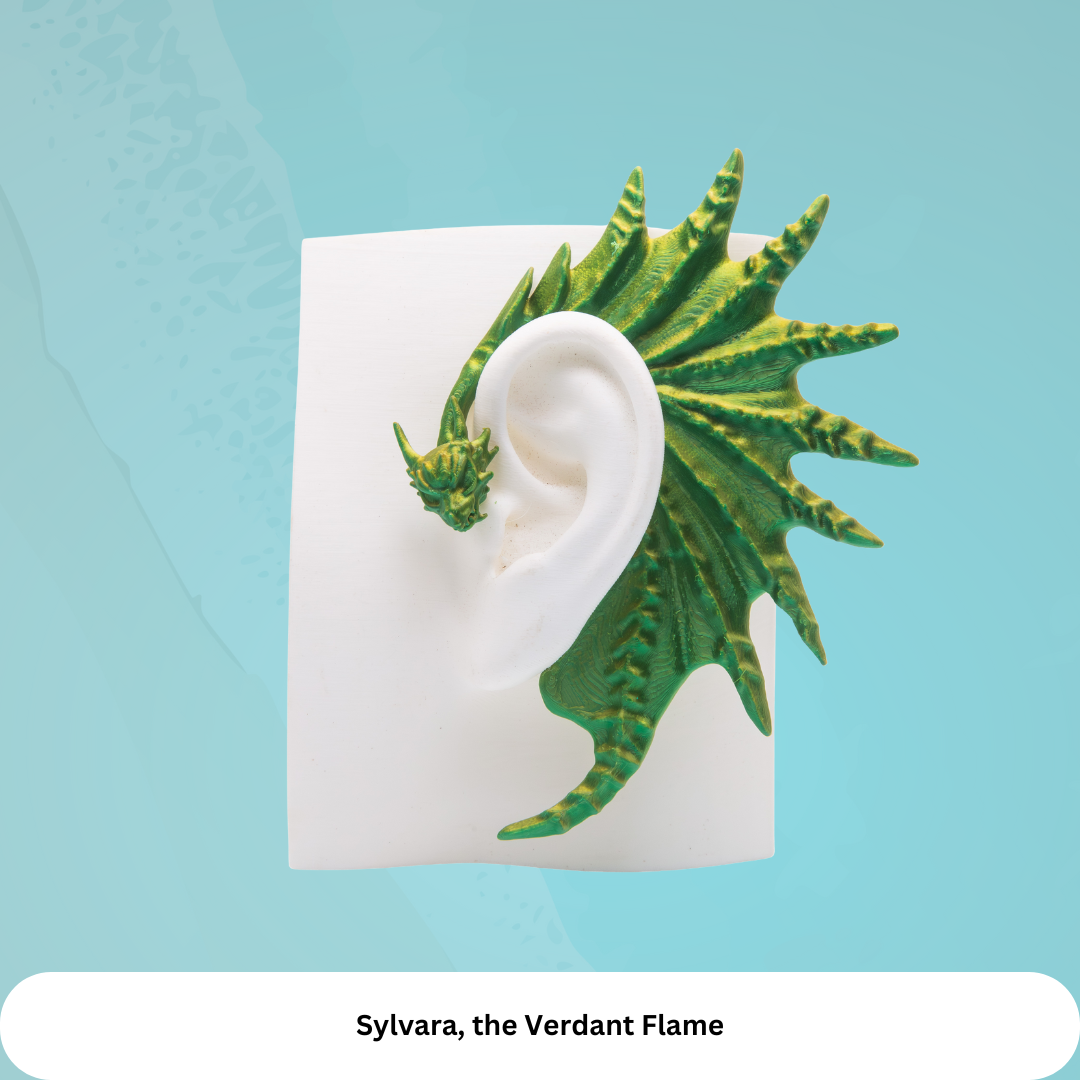 Dragon Ear Cuffs (Set of 2): Fantasy Cosplay Jewelry, No Piercing