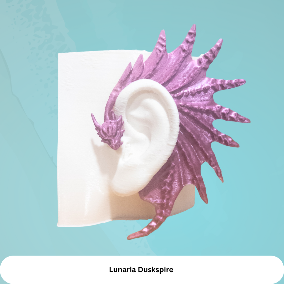 Dragon Ear Cuffs (Set of 2): Fantasy Cosplay Jewelry, No Piercing