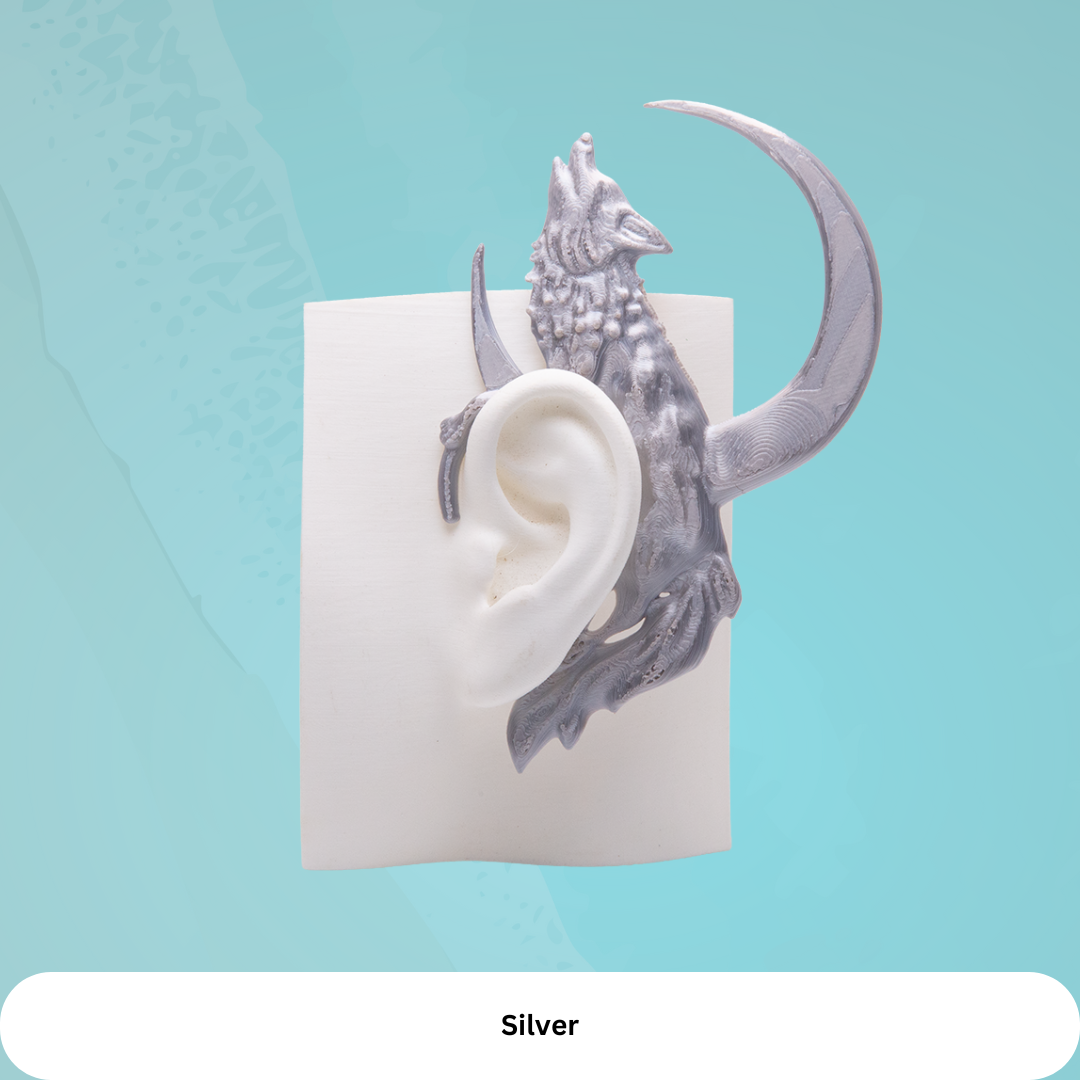 Dire Wolf Moon Ear Cuff