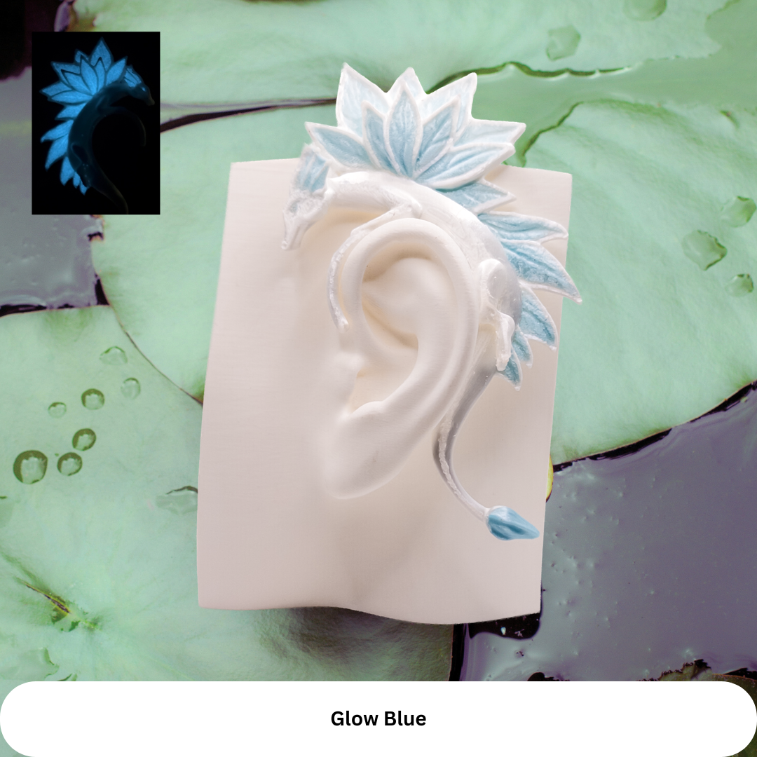 Lotus Dragons: Fantasy Cosplay Jewelry, No Piercing