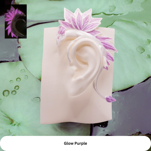 Lotus Dragons: Fantasy Cosplay Jewelry, No Piercing