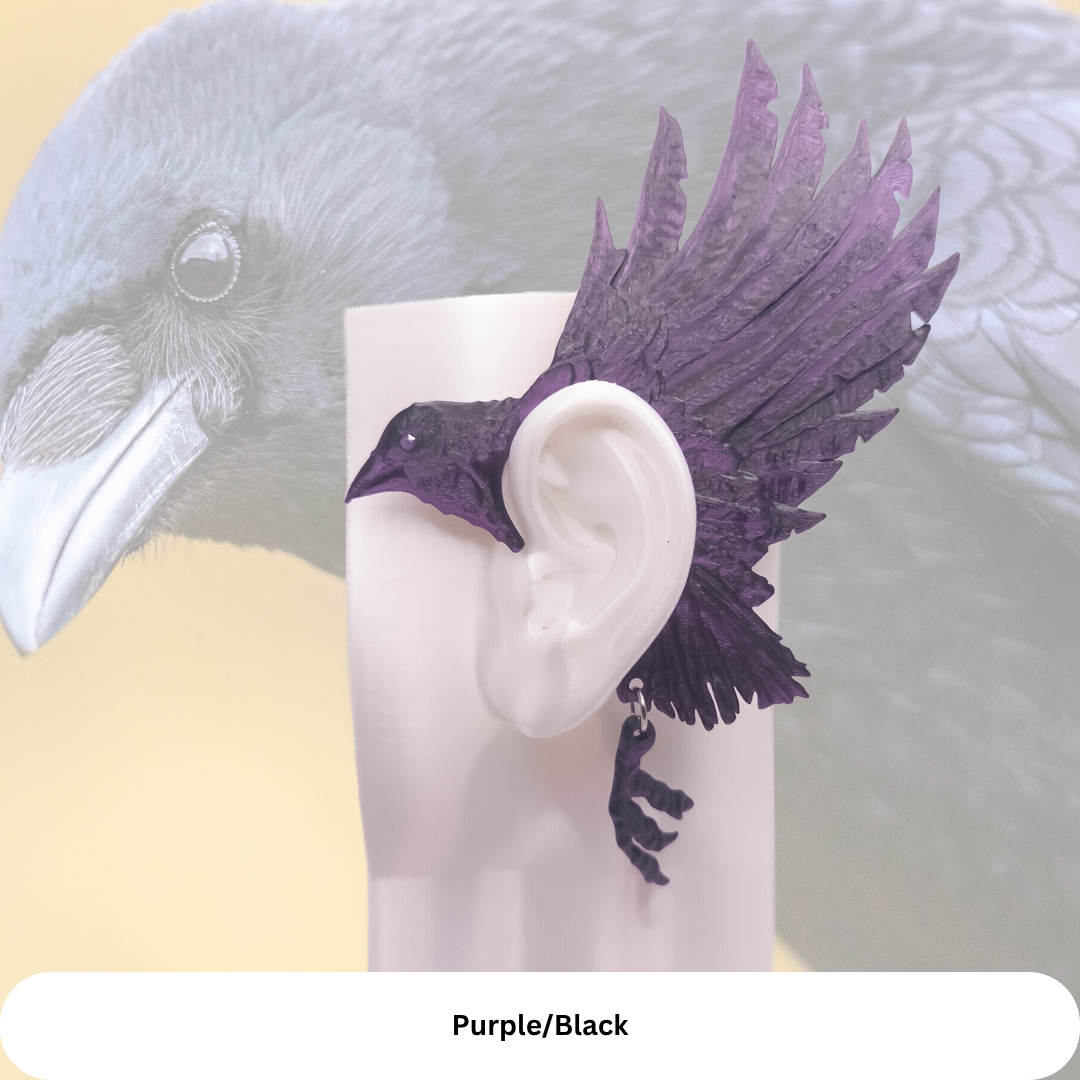 Crow Earcuffs