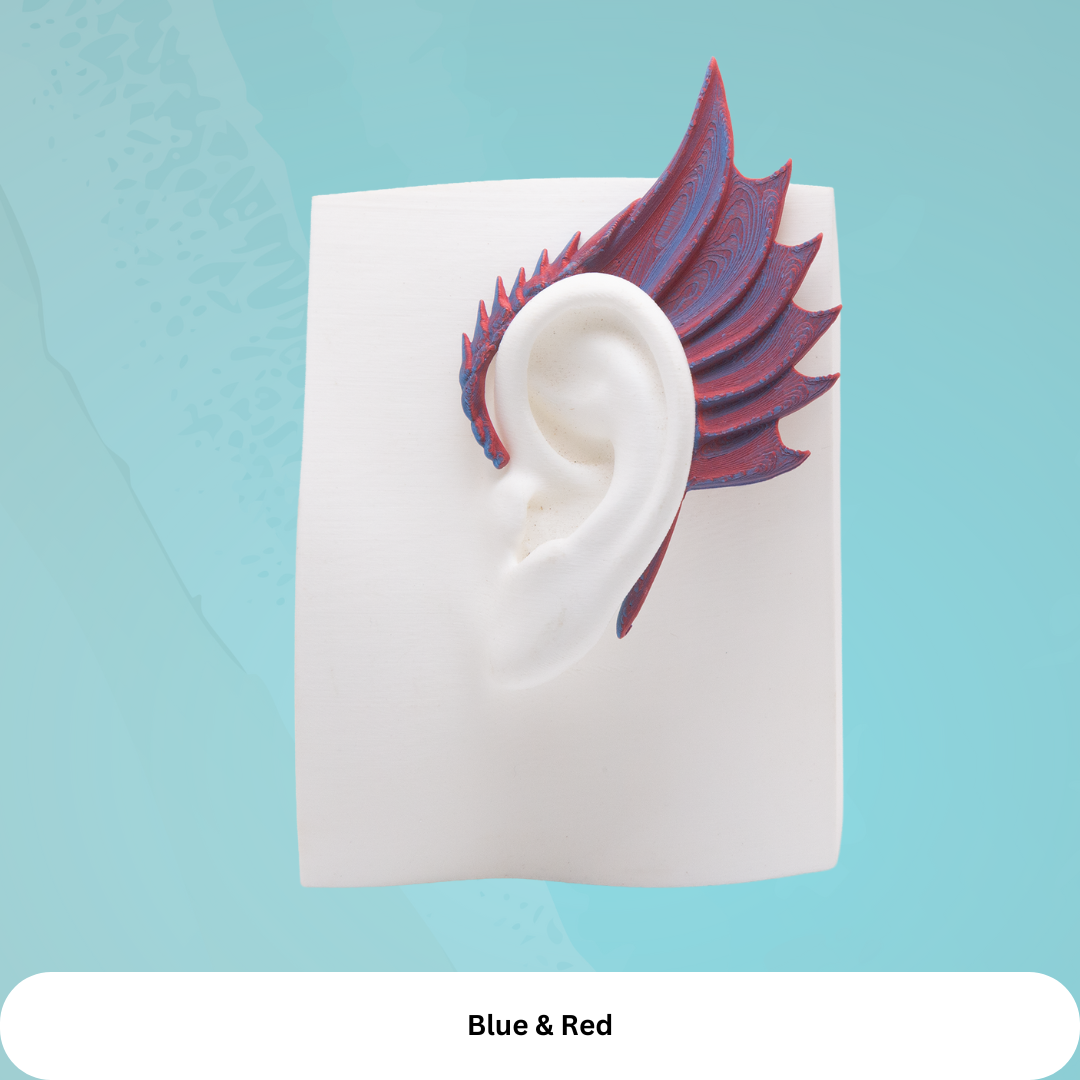 Dragon Ear Cuffs (Set of 2): Lightweight Cosplay Jewelry, Kid-Friendly