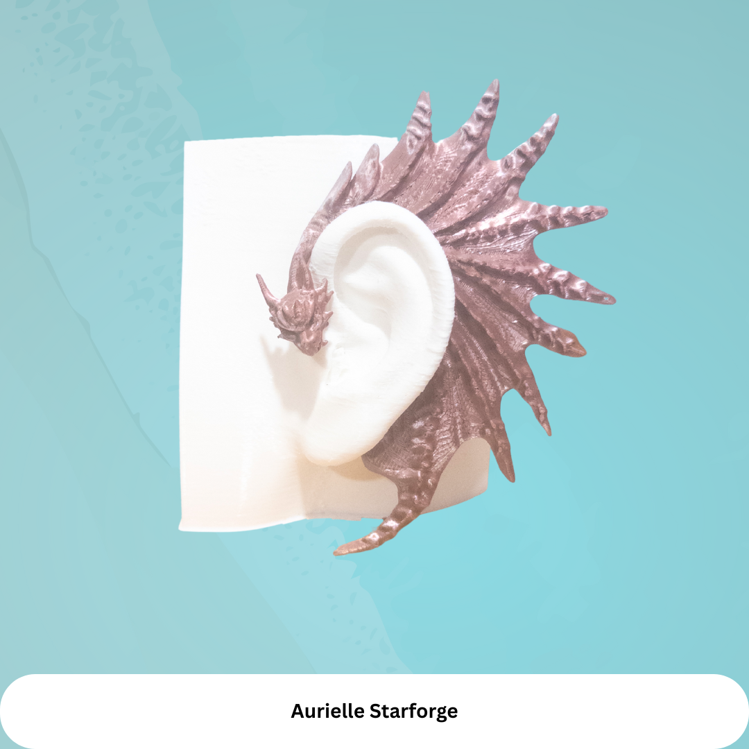 Dragon Ear Cuffs (Set of 2): Fantasy Cosplay Jewelry, No Piercing