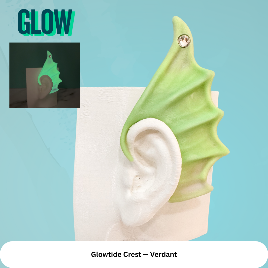 Fae-Fin Ear Cuffs (Set of 2): 3D Printed Mermaid Fae Jewelry