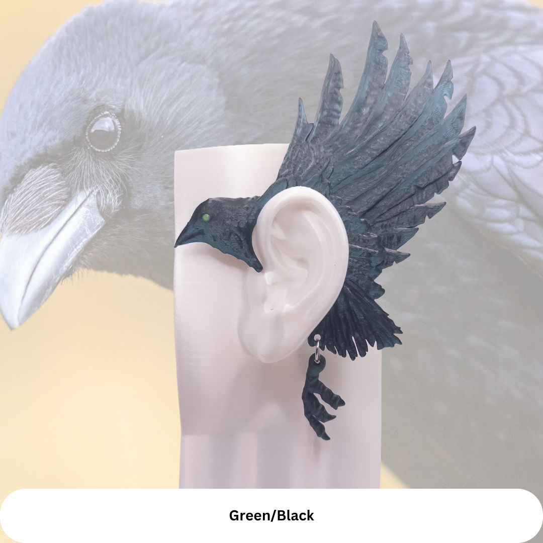 Crow Earcuffs