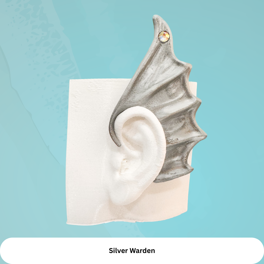 Fae-Fin Ear Cuffs (Set of 2): 3D Printed Mermaid Fae Jewelry