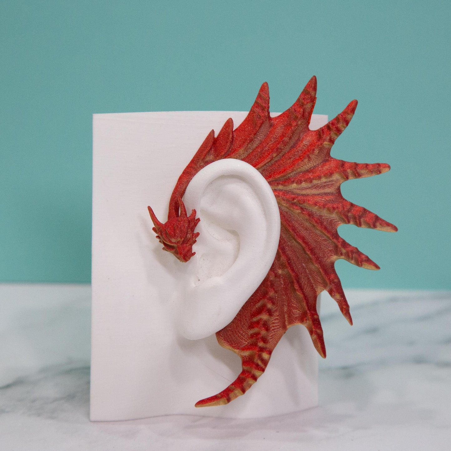 Dragon Ear Cuffs (Set of 2): Fantasy Cosplay Jewelry, No Piercing