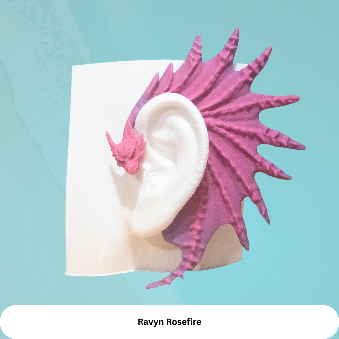 Dragon Ear Cuffs (Set of 2): Fantasy Cosplay Jewelry, No Piercing
