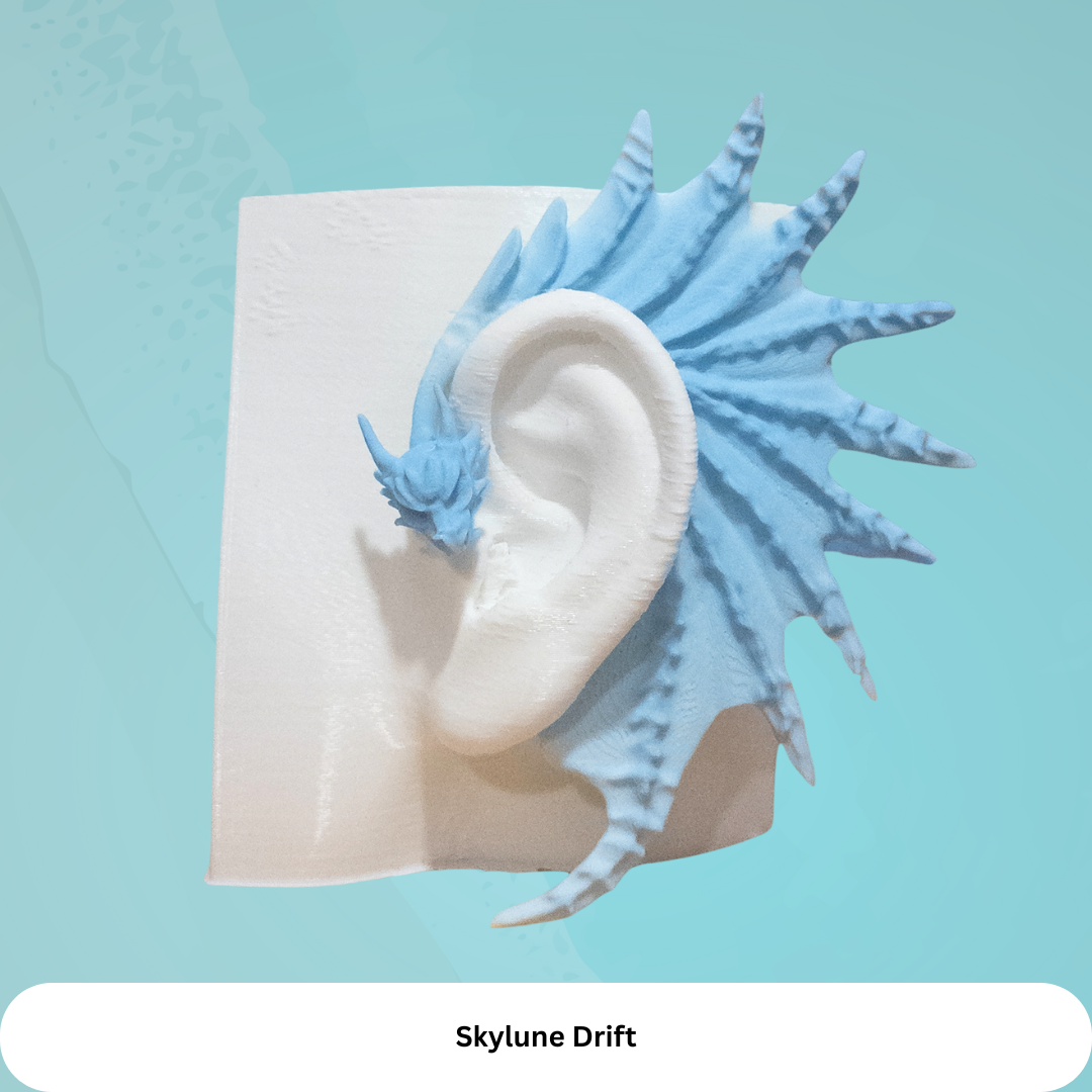 Dragon Ear Cuffs (Set of 2): Fantasy Cosplay Jewelry, No Piercing