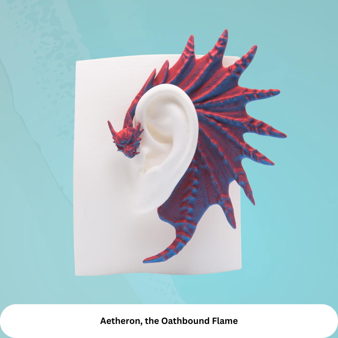 Dragon Ear Cuffs (Set of 2): Fantasy Cosplay Jewelry, No Piercing