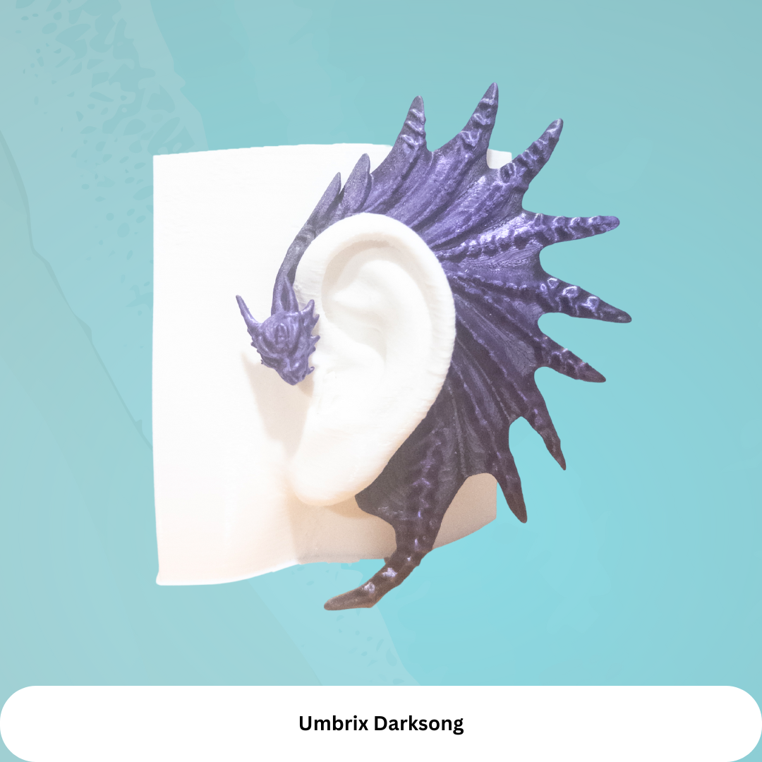Dragon Ear Cuffs (Set of 2): Fantasy Cosplay Jewelry, No Piercing