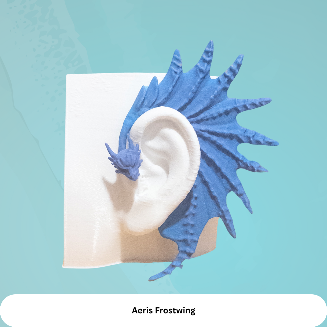 Dragon Ear Cuffs (Set of 2): Fantasy Cosplay Jewelry, No Piercing