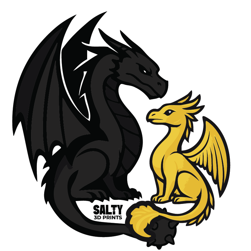 Shadow & Gold Dragons – 3" Vinyl Sticker