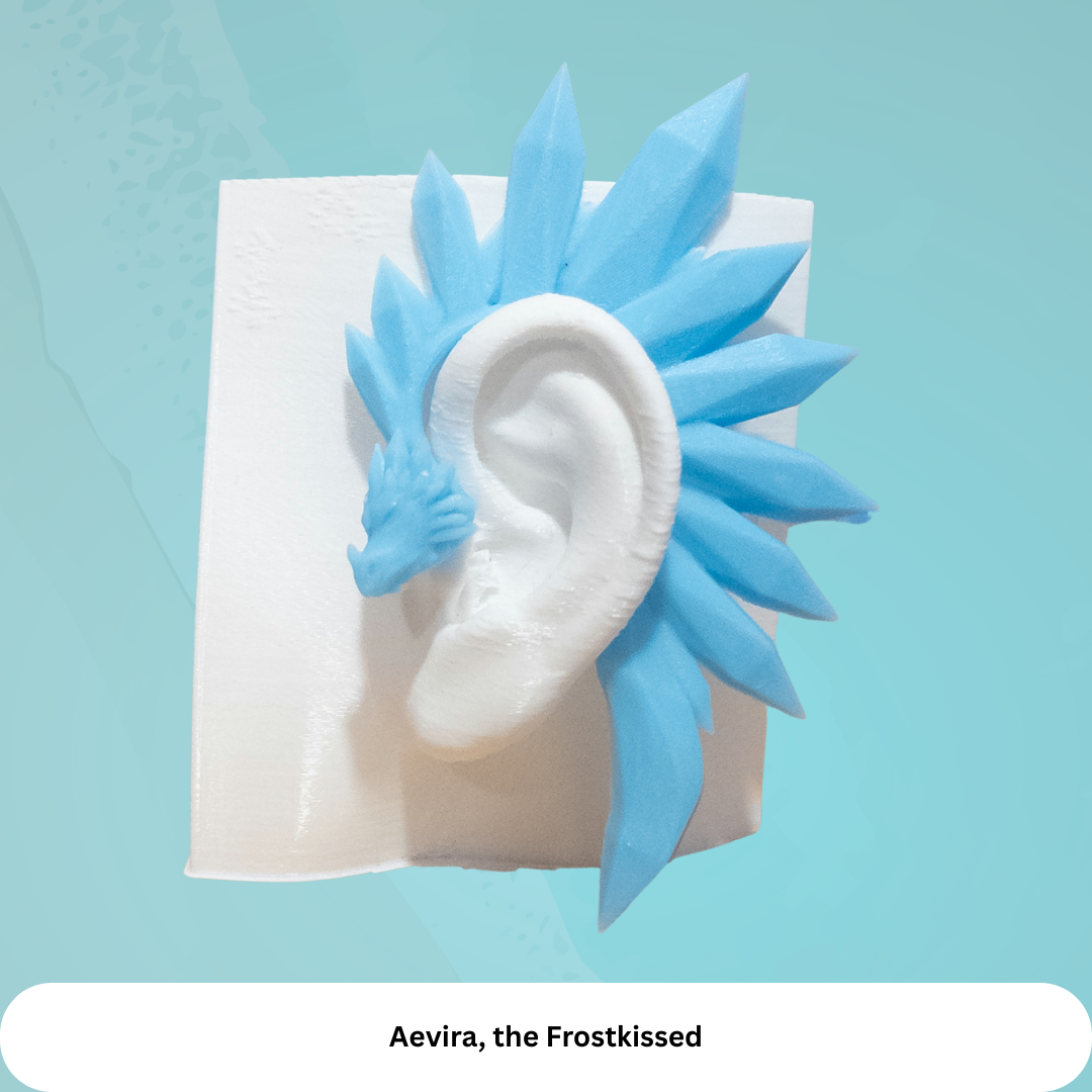 Crystal Dragon Ear Cuffs: Fantasy Cosplay Jewelry, No Piercing