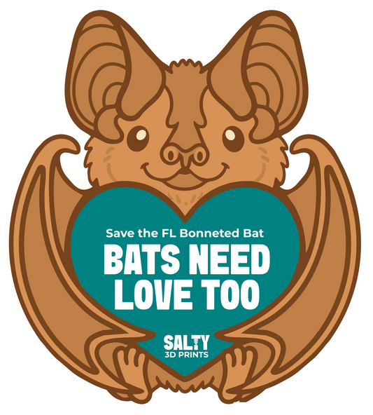 “Bats Need Love Too” – 3.5" Vinyl Sticker
