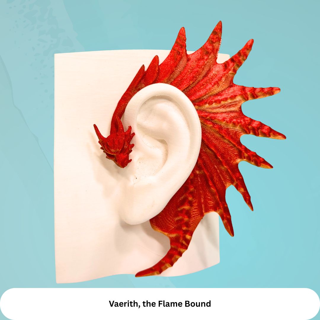 Dragon Ear Cuffs (Set of 2): Fantasy Cosplay Jewelry, No Piercing