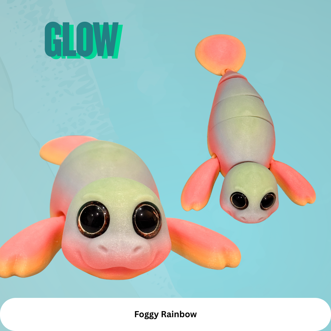 Smart NFC Flexi Manatee — Floating Toy + Tap-to-Learn Manatee Facts!