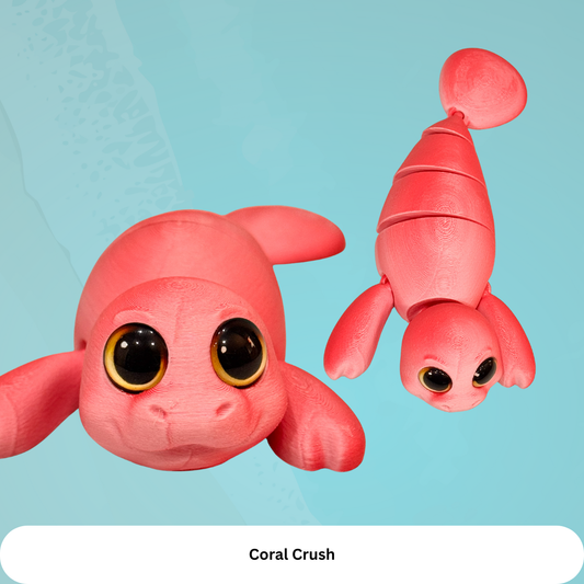 Smart NFC Flexi Manatee — Floating Toy + Tap-to-Learn Manatee Facts!