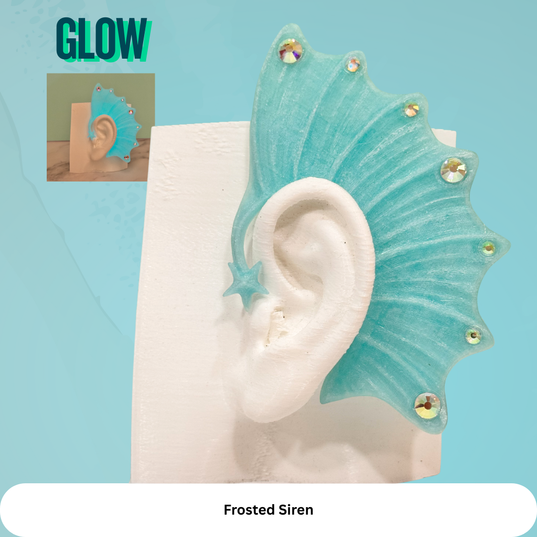 Mermaid Ear Cuffs: Starfish Mermaid,Fantasy Jewelry (Set of 2), No Piercing