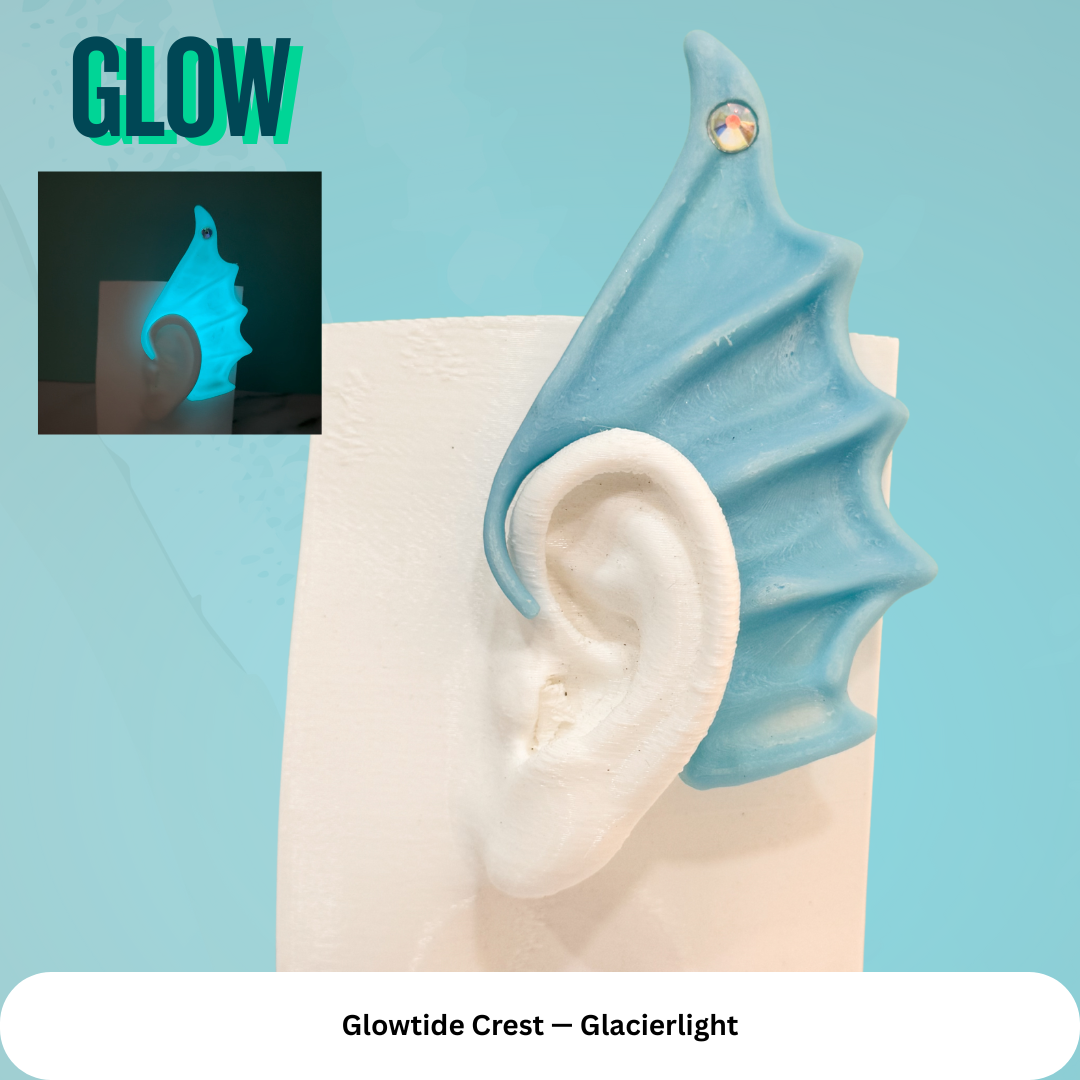 Fae-Fin Ear Cuffs (Set of 2): 3D Printed Mermaid Fae Jewelry