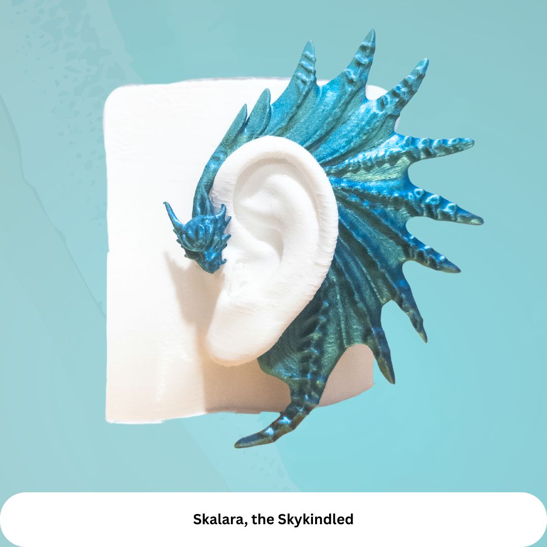Dragon Ear Cuffs (Set of 2): Fantasy Cosplay Jewelry, No Piercing
