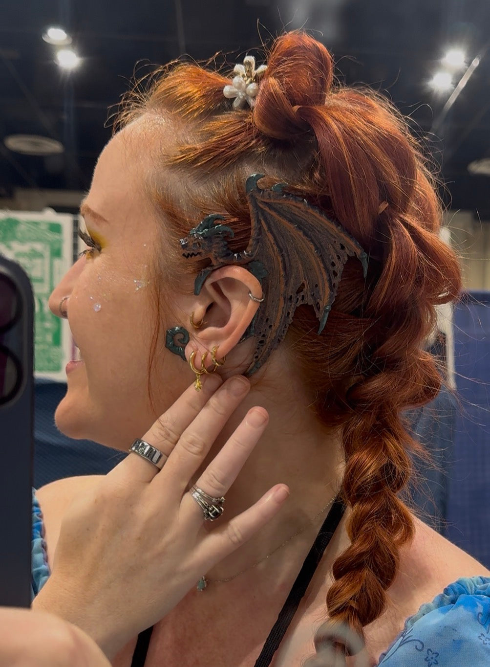 Pumpkin Dragon Earcuffs