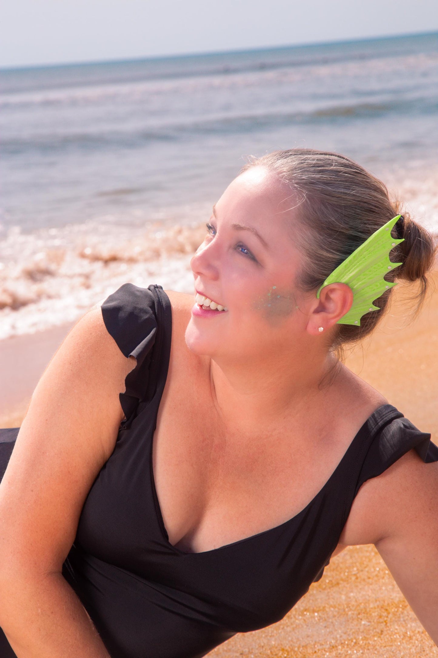 Mermaid Ear Cuffs: 3D Printed Fin Jewelry - No Piercing (Set of Two)