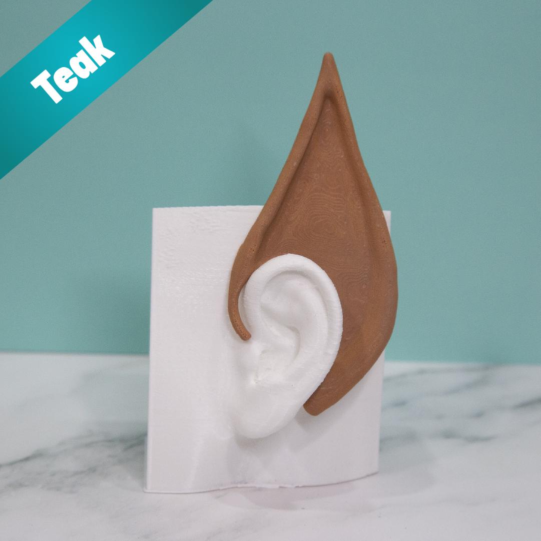 Wood-Fiber Elf Ear Cuffs: Lightweight Fantasy Cosplay - No Piercing