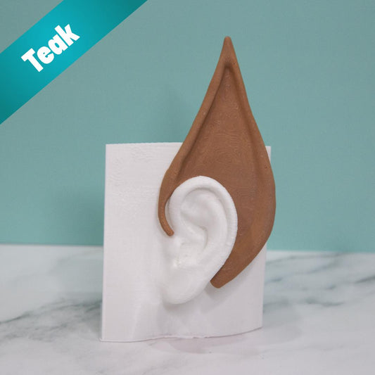 Wood-Fiber Elf Ear Cuffs: Lightweight Fantasy Cosplay - No Piercing