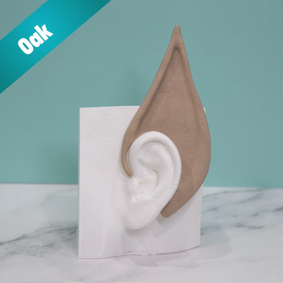 Wood-Fiber Elf Ear Cuffs: Lightweight Fantasy Cosplay - No Piercing
