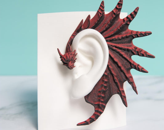 Dragon Ear Cuffs (Set of 2): Fantasy Cosplay Jewelry, No Piercing