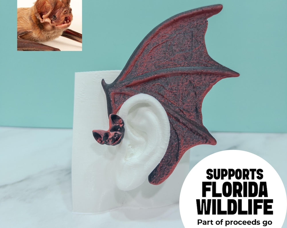 Bat Ear Cuffs (Set of 2): Fantasy Cosplay Jewelry, No Piercing, Holiday Exclusive